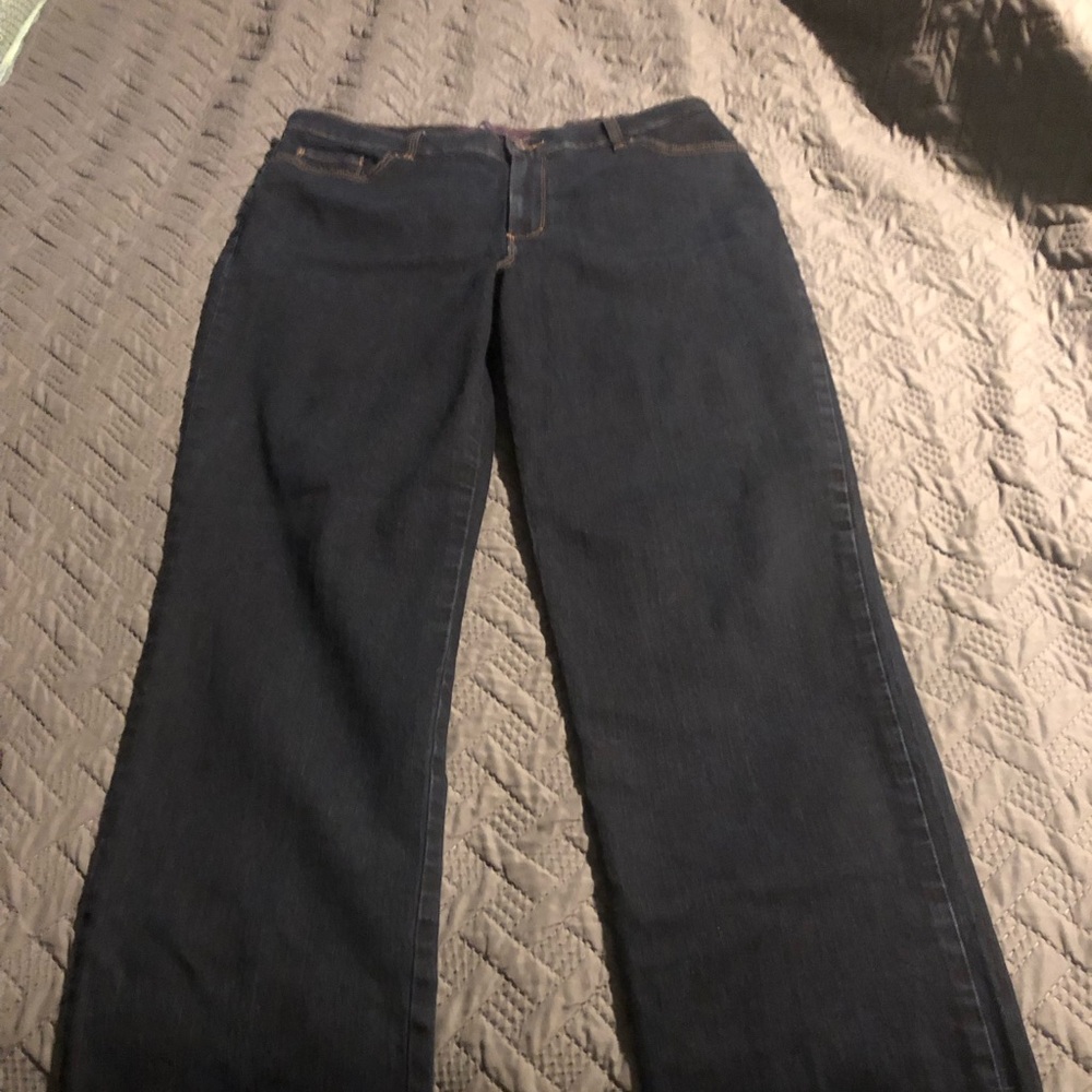 Gloria Vanderbilt Dark Blue Straight Leg Jeans